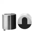 ZAS86SS - Zoo Hardware Large Round Floor Mounted Door Stop (40mm dia) Satin Stainless Steel