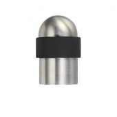 ZAS88SS - Zoo Hardware Floor Mounted Round Collared Door Stop with Domed Top (35mm dia) Satin Stainless Steel