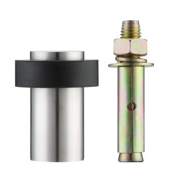 Click Here To Enlarge This Photo Of ZAS91SS - Zoo Hardware Floor Mounted Heavy Duty Anchored Door Stop - Satin Stainless Steel