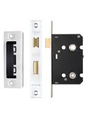 ZBC64PS - Zoo Hardware Contract Residential Bathroom Lock 64mm (45mm Backset) Polished Stainless