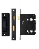 ZBC76PCB - Zoo Hardware Contract Residential Bathroom Lock 76mm (57mm Backset) Black