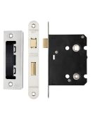 ZBC76RSS - Zoo Hardware Contract Residential Bathroom Lock 76mm (57mm Backset) Radius Forends Satin Stainless Steel