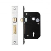 ZBSCS67SS - Zoo Hardware British Standard 5 Lever Roller Sashlock - 67mm (40mm Backset) Chubb Retro Fit 3K74 - Satin Stainless Steel