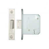ZBSD76SS - Zoo Hardware British Standard 5 Lever Deadlock 76mm (57mm Backset) Satin Stainless Steel