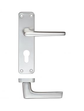 Click Here To Enlarge This Photo Of ZCA21EPSA - Zoo Hardware Contract Aluminium Lever on Euro Profile Backplate