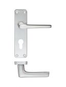 ZCA21EPSA - Zoo Hardware Contract Aluminium Lever on Euro Profile Backplate