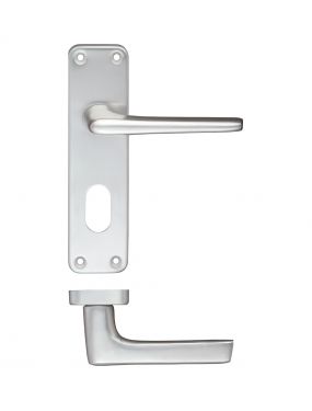 Click Here To Enlarge This Photo Of ZCA21OPSA - Zoo Hardware Contract Aluminium Lever on Oval Profile Backplate