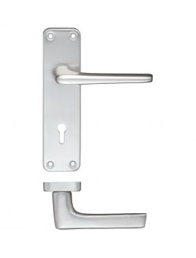 Click Here To Enlarge This Photo Of ZCA21SA - Zoo Hardware Contract Aluminium Lever on Lock Backplate