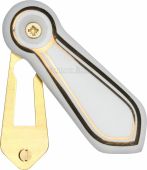 6030 Heritage Brass Covered Escutcheon Gold Line