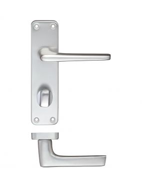 Click Here To Enlarge This Photo Of ZCA23SA - Zoo Hardware Contract Aluminium Lever on Privacy Backplate