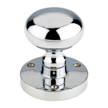 Click Here To Enlarge This Photo Of ZCB35CP - Zoo Hardware Mushroom Mortice Knobs (Sprung) 61.5mm Rose dia.Polished Chrome