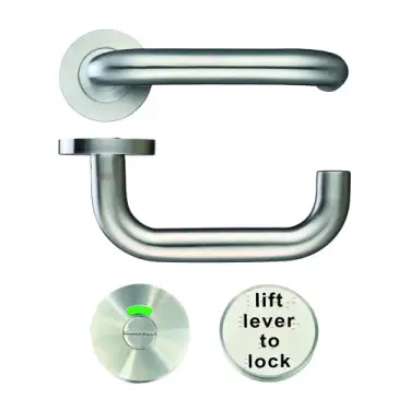 Click Here To Enlarge This Photo Of ZCS030LLSS - Zoo Hardware 19mm Lift to Lock Return to Door Lever Set &lpar;for use with ZDL7260LL only&rpar; Satin Stainless Steel