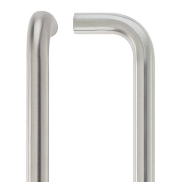 Click Here To Enlarge This Photo Of ZCS2D225BS - Zoo Hardware 225mm x 19mm Bolt Through 'D' Pull Handle (Grade 201) Satin Stainless Steel