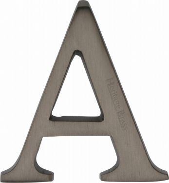 Click Here To Enlarge This Photo Of C1565 2 A-MB Heritage Brass Alphabet A Pin Fix 51mm (2") Matt Bronze Finish