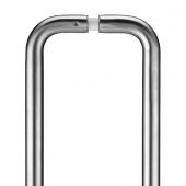 ZCS2D425BSBB - Zoo Hardware (Pair) 425mm x 19mm 'D' Pull Handles with Back to Back Fixings (Grade 201) Satin Stainless Steel