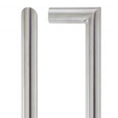 ZCS2M300BS - Zoo Hardware 300mm x 19mm Mitred Bolt Through Pull Handle (Grade 201) Satin Stainless Steel