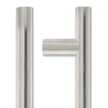 Click Here To Enlarge This Photo Of ZCSG425CS - Zoo Hardware 525mm o/a x 425mm c/c x 22mm dia T-Bar Guardsman Pull Handle (Grade 304) Satin Stainless Steel