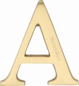 C1565 2 A-SB Heritage Brass Alphabet A Pin Fix 51mm (2") Satin Brass Finish