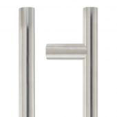 ZCSG600BS - Zoo Hardware 700mm o/a x 600mm c/c x 19mm dia T-Bar Guardsman Pull Handle (Grade 304) Satin Stainless Steel
