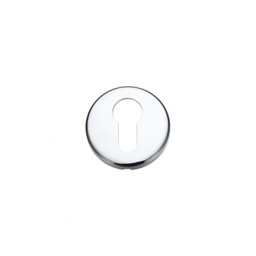 Click Here To Enlarge This Photo Of ZCZ001CP Zoo Hardware Stanza Euro Profile Escutcheon (52mm dia) Polished Chrome (Contract Range)