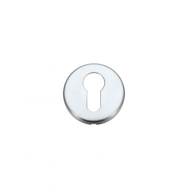 Click Here To Enlarge This Photo Of ZCZ001SC Zoo Hardware Stanza Euro Profile Escutcheon (52mm dia) Satin Chrome (Contract Range)