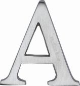 C1565 2 A-SC Heritage Brass Alphabet A Pin Fix 51mm (2") Satin Chrome Finish
