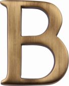 C1565 2 B-AT Heritage Brass Alphabet B Pin Fix 51mm (2") Antique Brass Finish