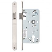ZDL0055LRSS - Zoo Hardware Din Latch - 55mm Backset (Radius) Satin Stainless Steel