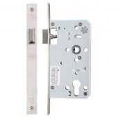 ZDL0060LSS - Zoo Hardware Din Latch - 60mm Backset (Square) Satin Stainless Steel