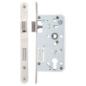 ZDL7255RSS - Zoo Hardware Din Euro Profile Sashlock - 72mm c/c - Backset 55mm (Radius) Satin Stainless Steel