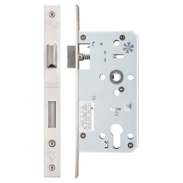 Click Here To Enlarge This Photo Of ZDL7255SS - Zoo Hardware Din Euro Profile Sashlock - 72mm c/c - Backset 55mm (Square) Satin Stainless Steel