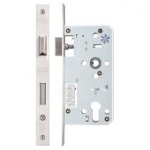ZDL7255SS - Zoo Hardware Din Euro Profile Sashlock - 72mm c/c - Backset 55mm (Square) Satin Stainless Steel