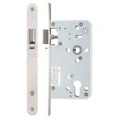 ZDL7260NLRSS - Zoo Hardware Din Night Latch Case - 72mm c/c - Backset 60mm (Radius) Satin Stainless Steel