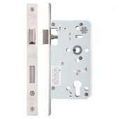ZDL7260SS - Zoo Hardware Din Euro Profile Sashlock - 72mm c/c - Backset 60mm (Square) Satin Stainless Steel