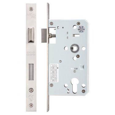 Click Here To Enlarge This Photo Of ZDL7260STSS - Zoo Hardware Din Euro Profile Single Throw Sashlock - 72mm c/c - Backset 60mm (Square) Satin Stainless Steel