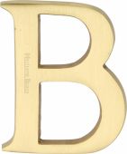 C1565 2 B-SB Heritage Brass Alphabet B Pin Fix 51mm (2") Satin Brass Finish