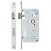 ZDL7860RSS - Zoo Hardware Din Bathroom Lock - 78mm c/c - Backset 60mm (Radius) Satin Stainless Steel