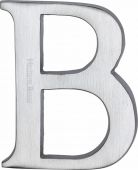 C1565 2 B-SC Heritage Brass Alphabet B Pin Fix 51mm (2") Satin Chrome Finish
