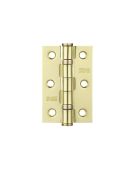 ZHS32EB - Zoo Hardware Ball Bearing Hinges 76 x 51 x 2mm Electro Brass