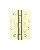 ZHS43EB - Zoo Hardware Grade 11 CE Fire Rated Ball Bearing Hinges (Square) 102 x 76 x 3mm Electro Brass