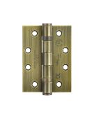 ZHS43FB - Zoo Hardware Grade 11 CE Fire Rated Ball Bearing Hinges (Square) 102 x 76 x 3mm Florentine Bronze
