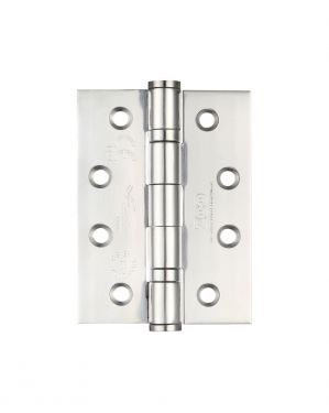 Click Here To Enlarge This Photo Of ZHSS243P - Zoo Hardware Grade 13 CE Fire Rated Ball Bearing Hinges (Square) 102 x 76 x 3mm Polished Stainless Steel