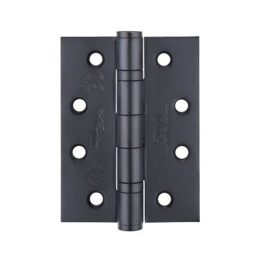 Click Here To Enlarge This Photo Of ZHSS243PCB - Zoo Hardware Grade 13 CE Fire Rated Ball Bearing Hinges (Square) 102 x 76 x 3mm Powder Coated Black