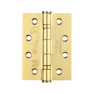 Click Here To Enlarge This Photo Of ZHSS243PVD - Zoo Hardware Grade 13 CE Fire Rated Ball Bearing Hinges (Square) 102 x 76 x 3mm PVD Stainless Brass
