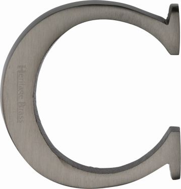 Click Here To Enlarge This Photo Of C1565 2 C-MB Heritage Brass Alphabet C Pin Fix 51mm (2") Matt Bronze Finish