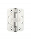ZHSS243RS - Zoo Hardware Grade 13 CE Fire Rated Ball Bearing Hinges (Radius) 102 x 76 x 3mm Satin Stainless Steel