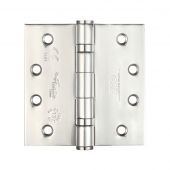 ZHSS244P - Zoo Hardware Grade 13 CE Fire Rated Ball Bearing Hinges (Square) 102 x 102 x 3mm Polished Stainless Steel