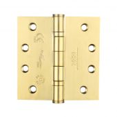 ZHSS244PVD - Zoo Hardware Grade 13 CE Fire Rated Ball Bearing Hinges (Square) 102 x 102 x 3mm PVD Stainless Brass