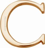 C1565 2 C-PB Heritage Brass Alphabet C Pin Fix 51mm (2") Polished Brass Finish