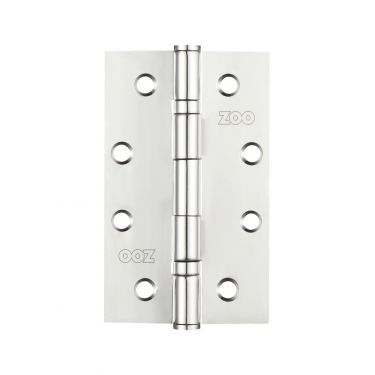 Click Here To Enlarge This Photo Of ZHSS63P - Zoo Hardware Slim Knuckle Bearing Hinges 102 x 63 x 2.5mm Polished Stainless Steel